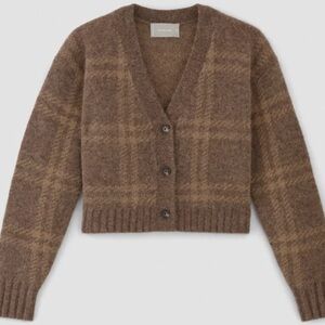 THE ALPACA V-NECK CROPPED CARDIGAN